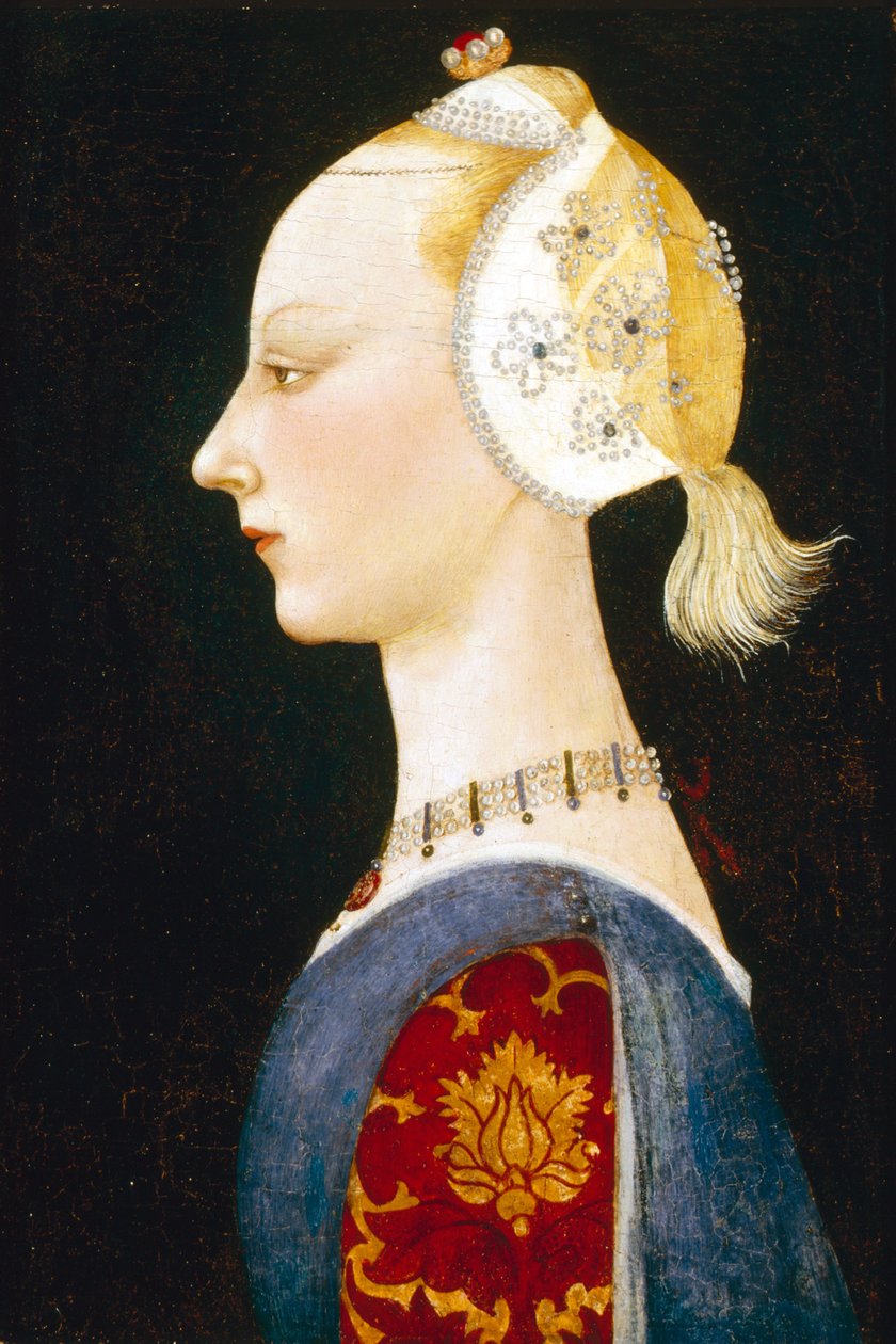 Uma jovem da moda, 1462-1465 de Paolo Uccello