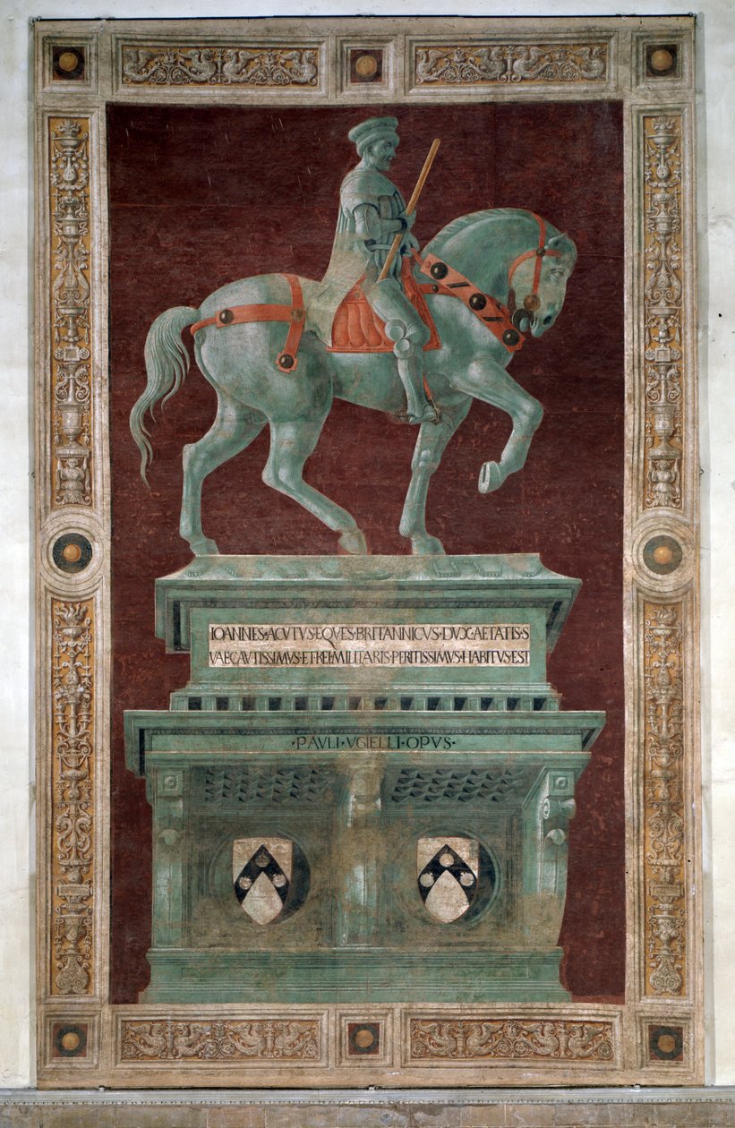 Monumento Funerário a Sir John Hawkwood - Fresco de Paolo Uccello