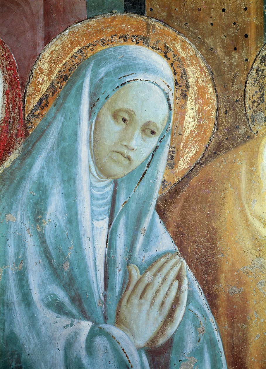 Chefe de Santa Ana da Apresentação de Maria no Templo, 1433-34 (detalhe) de Paolo Uccello