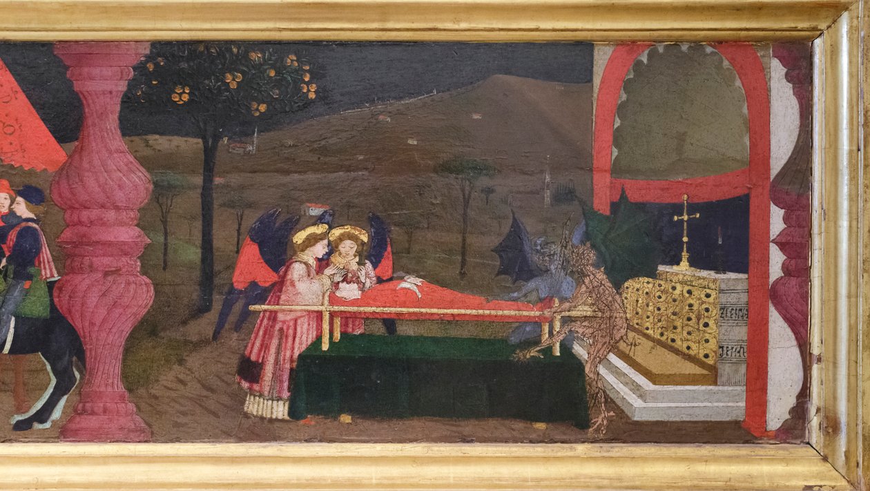 Predela da profanação da hóstia, pormenor de Paolo Uccello
