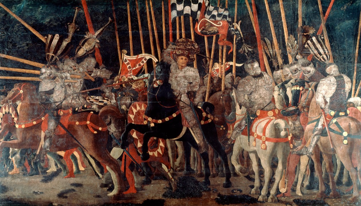 A Batalha de San Romano, 1432 c1435-1440 de Paolo Uccello