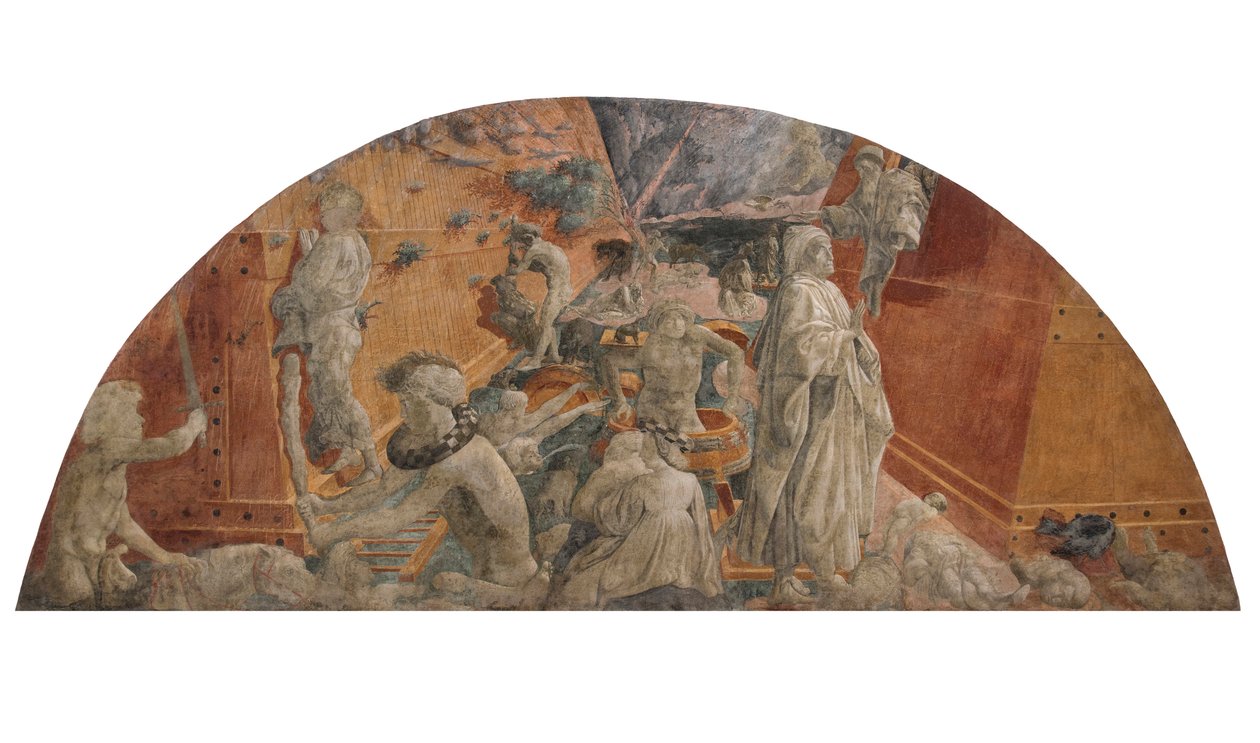 O Dilúvio e a Baixada das Águas, c. 1440. de Paolo Uccello