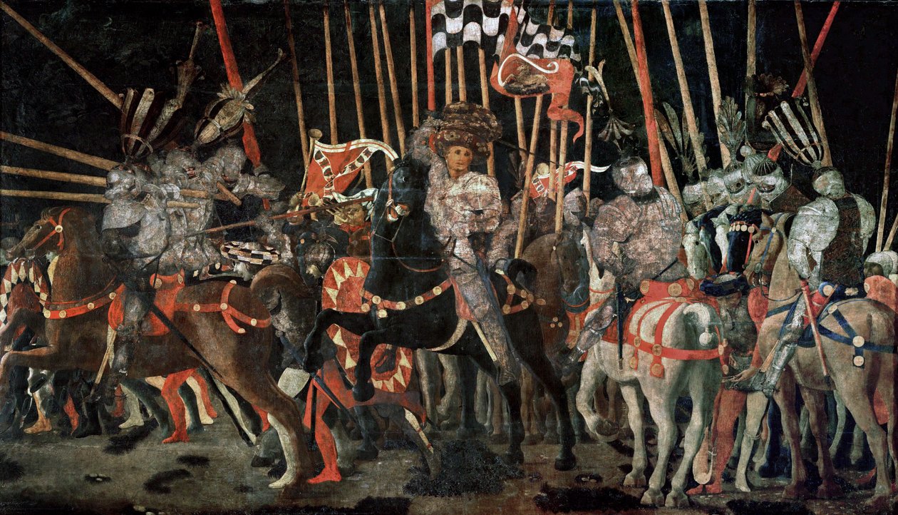 A batalha de San Romano ... de Paolo Uccello