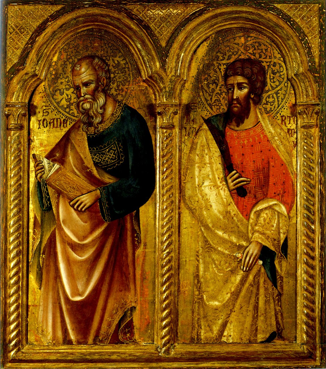 Apóstolos São Tiago e São Bartolomeu, ca 1345 de Paolo Veneziano