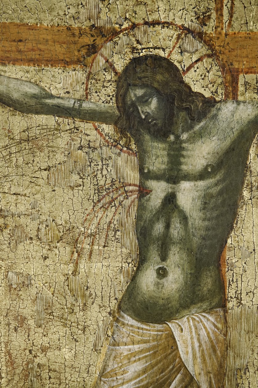 Cristo, detalhe do 1630100 Políptico da Crucificação com Santos de Paolo Veneziano