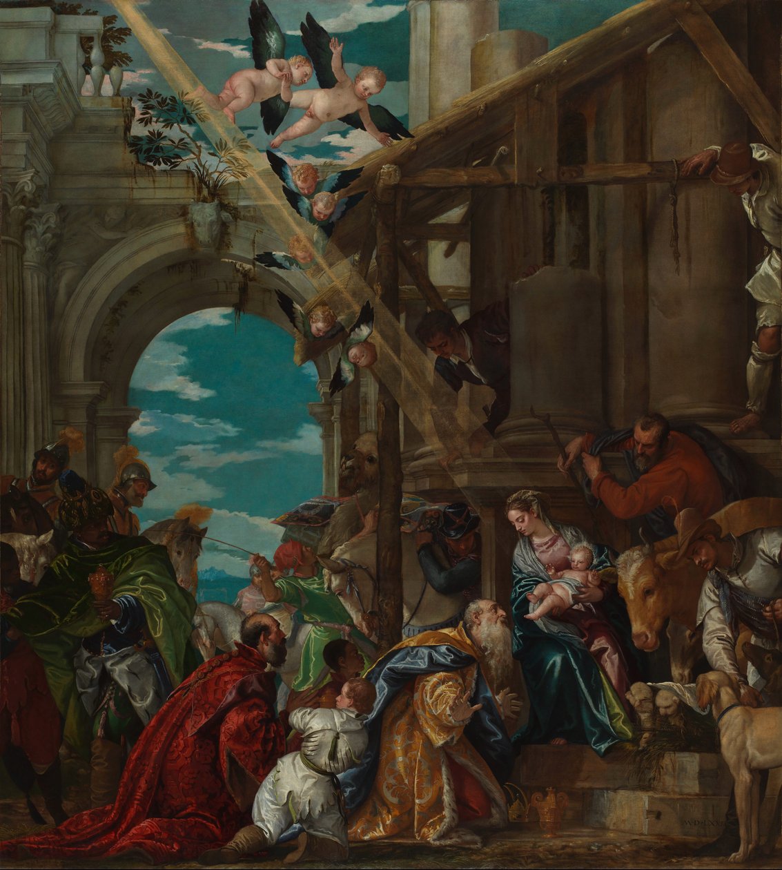Adoração dos Reis, 1573 de Paolo Veronese