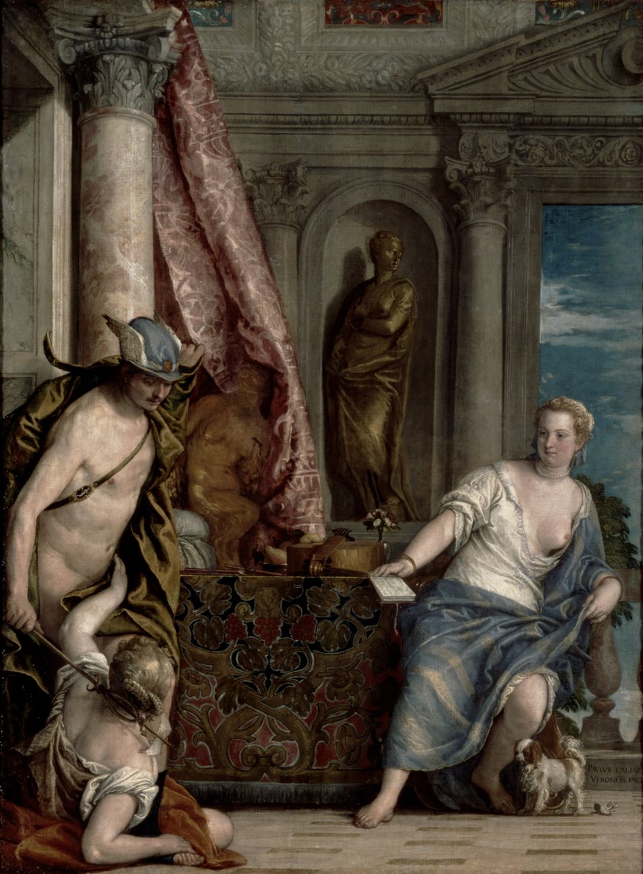 Hermes, Herse e Aglauros, c.1576-84 de Paolo Veronese