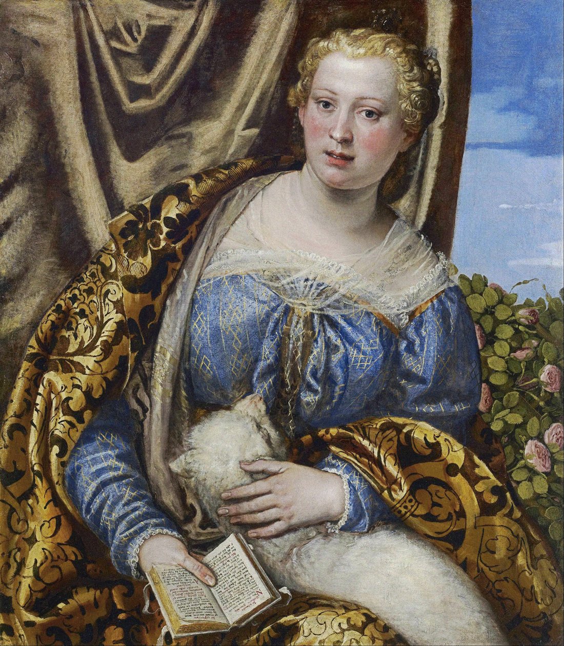 Retrato de uma senhora como Saint Agnes de Paolo Veronese