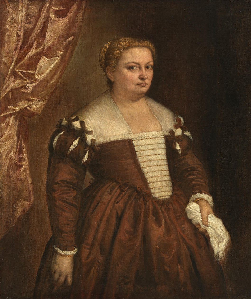 Retrato de uma mulher veneziana de Paolo Veronese