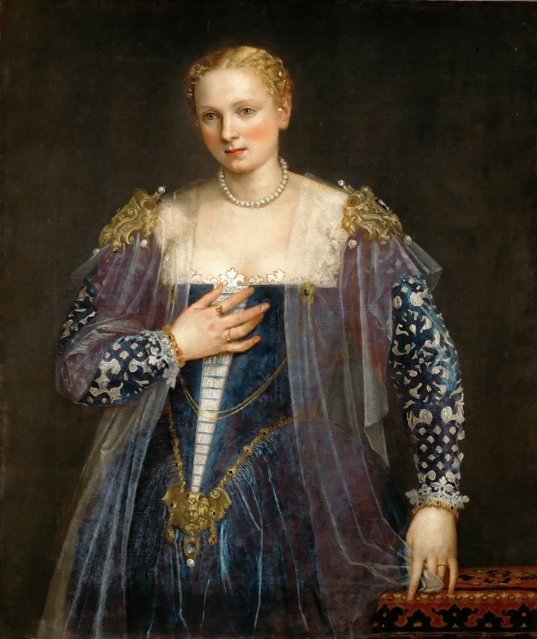 Retrato de uma mulher veneziana La Bella Nani, c. 1560. de Paolo Veronese