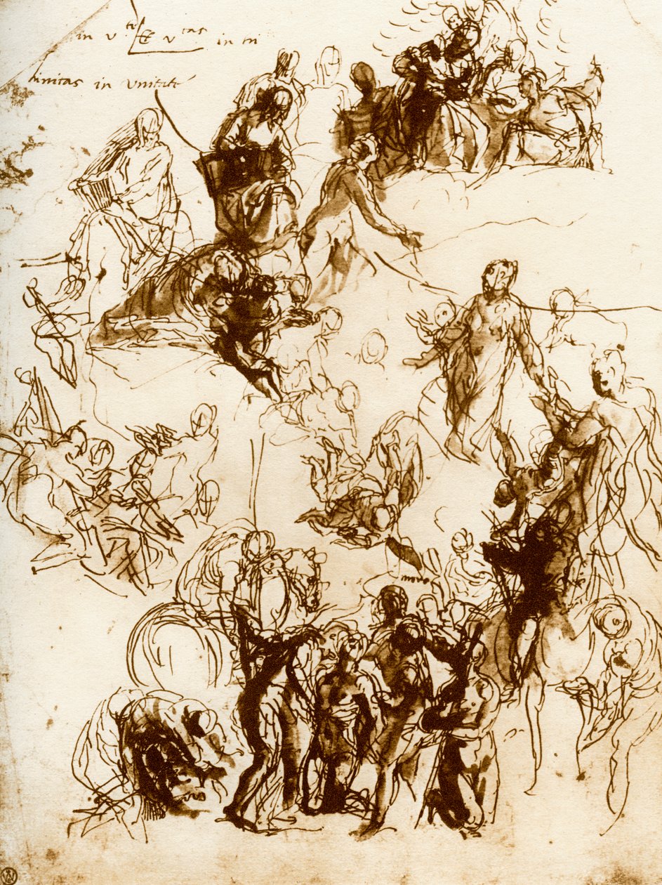 Esboço para o martírio de São Jorge, 1913. de Paolo Veronese