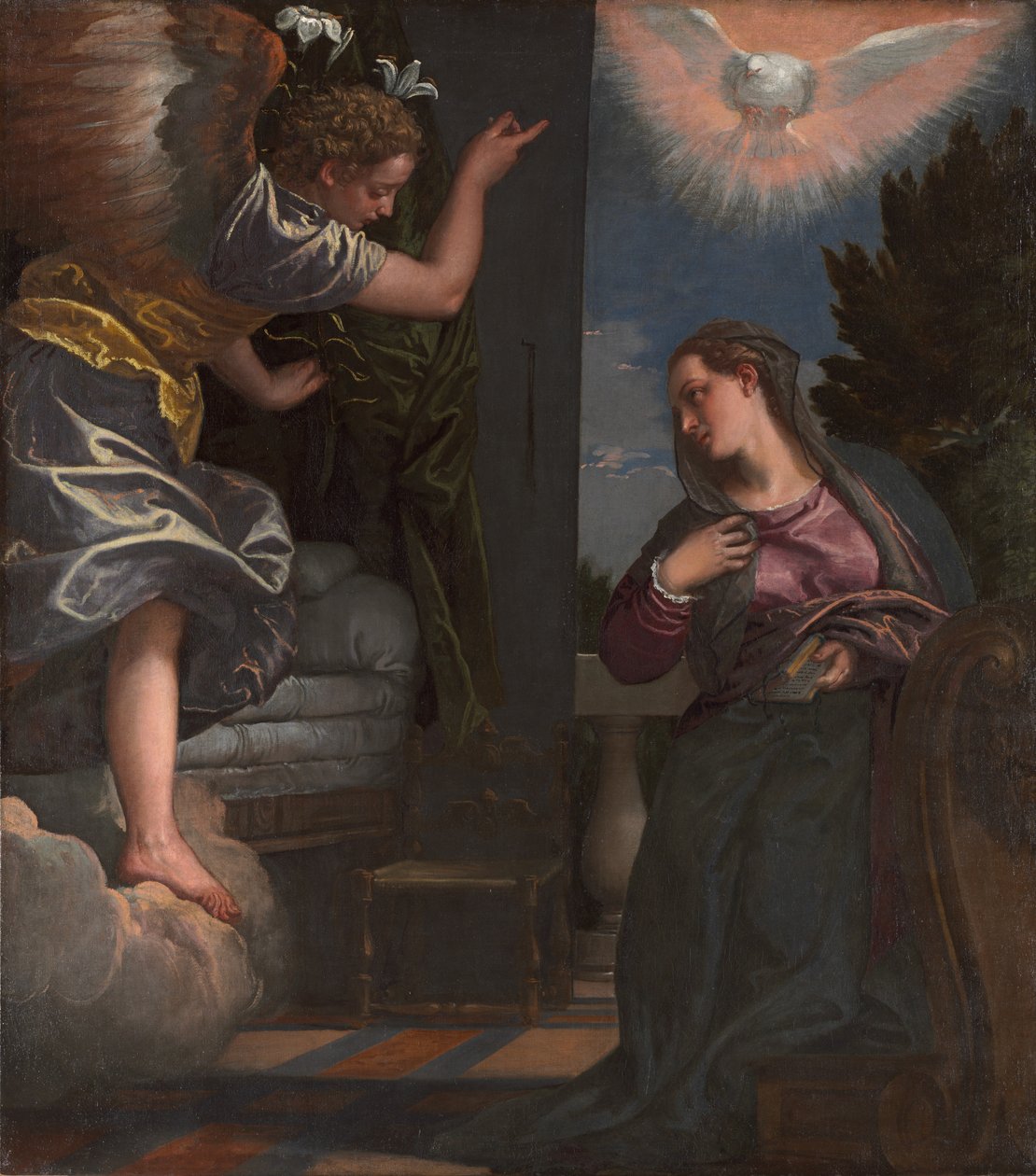 A Anunciação, c. 1580 de Paolo Veronese