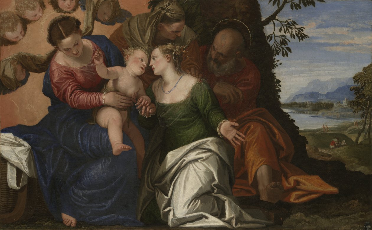 O Casamento Místico de Santa Catarina de Alexandria, c.1547-50 de Paolo Veronese