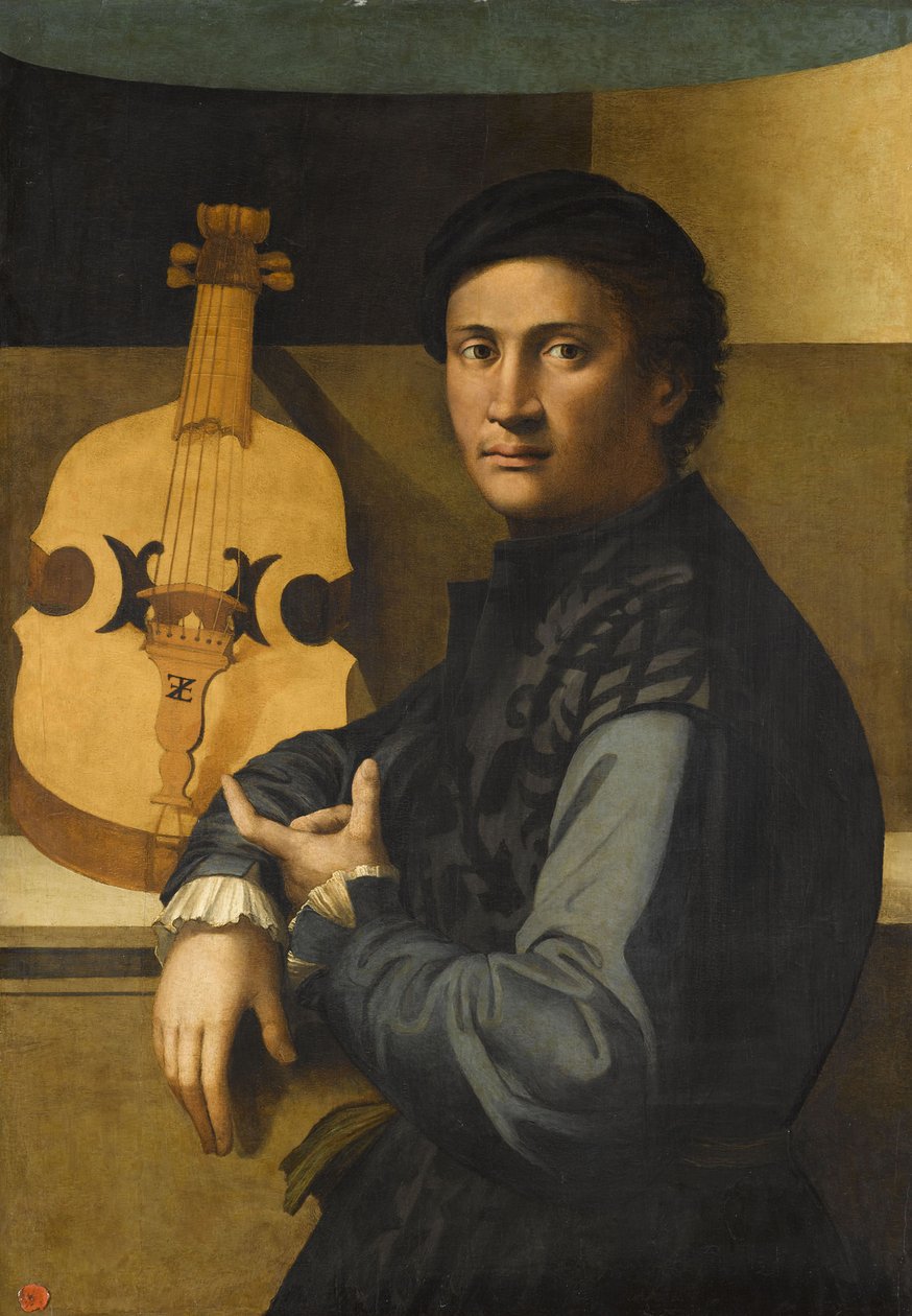 Retrato de um jogador de viola de Paolo Zacchia the Elder