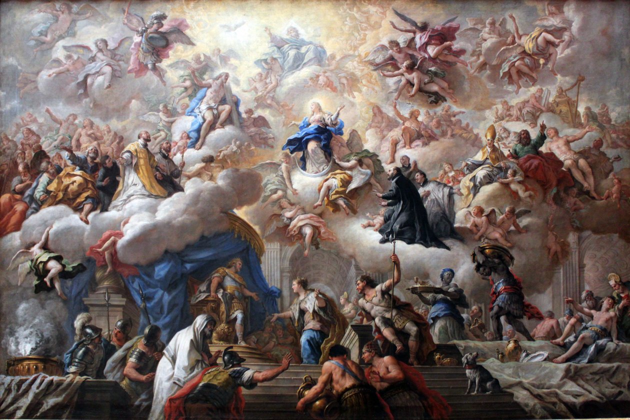 O triunfo do imaculado de Paolo de Matteis