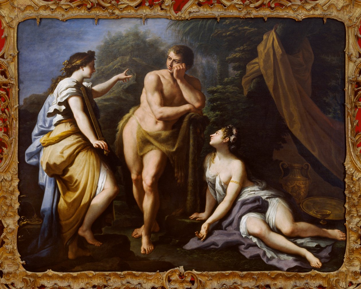 A Escolha de Hércules, 1712 de Paolo de