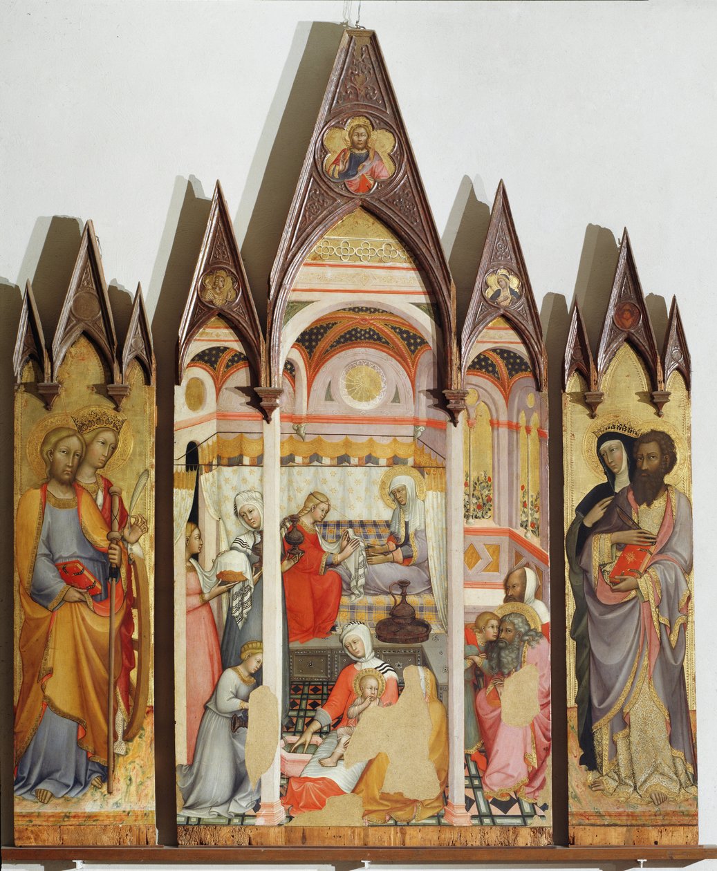 Nascimento de Maria - Pintura de Paolo di Giovanni Fei
