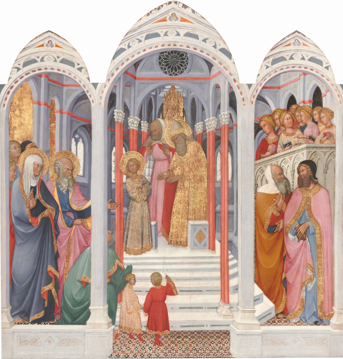 A Apresentação da Virgem no Templo de Paolo di Giovanni Fei