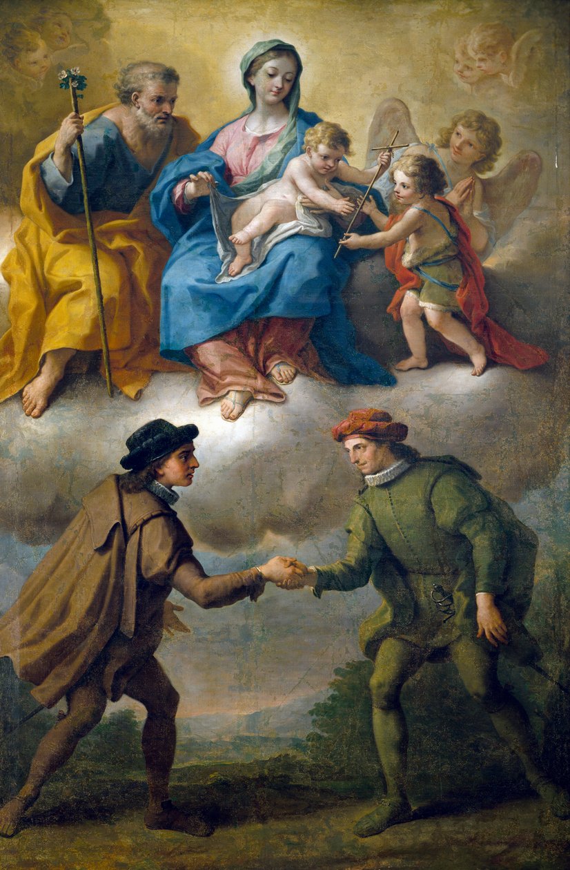 Paz entre facções da cidade de Benevento, por Paolo de Matteis (1662-1728) de Paolo di Matteis