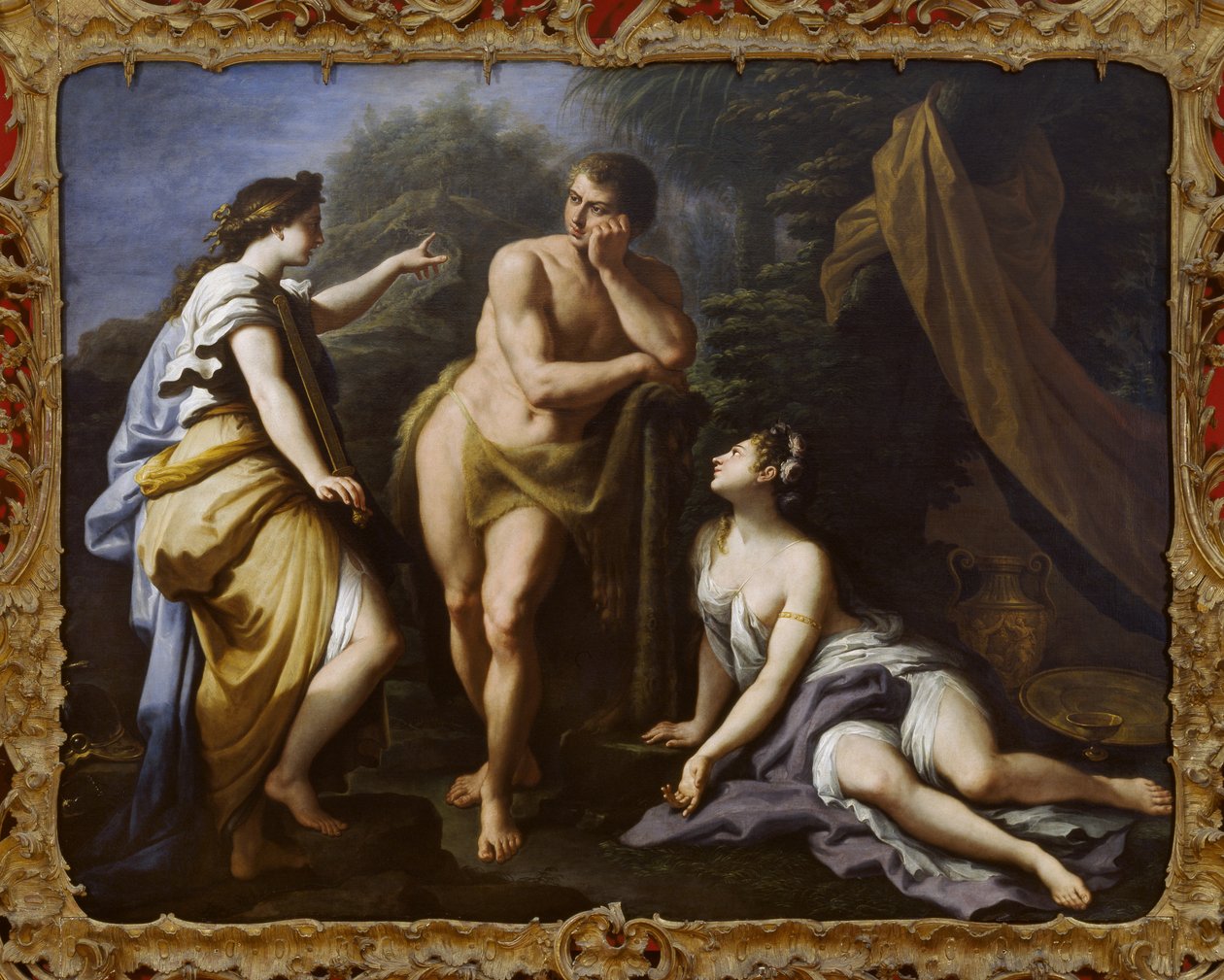 A escolha de Hércules, 1712 de Paolo di Matteis