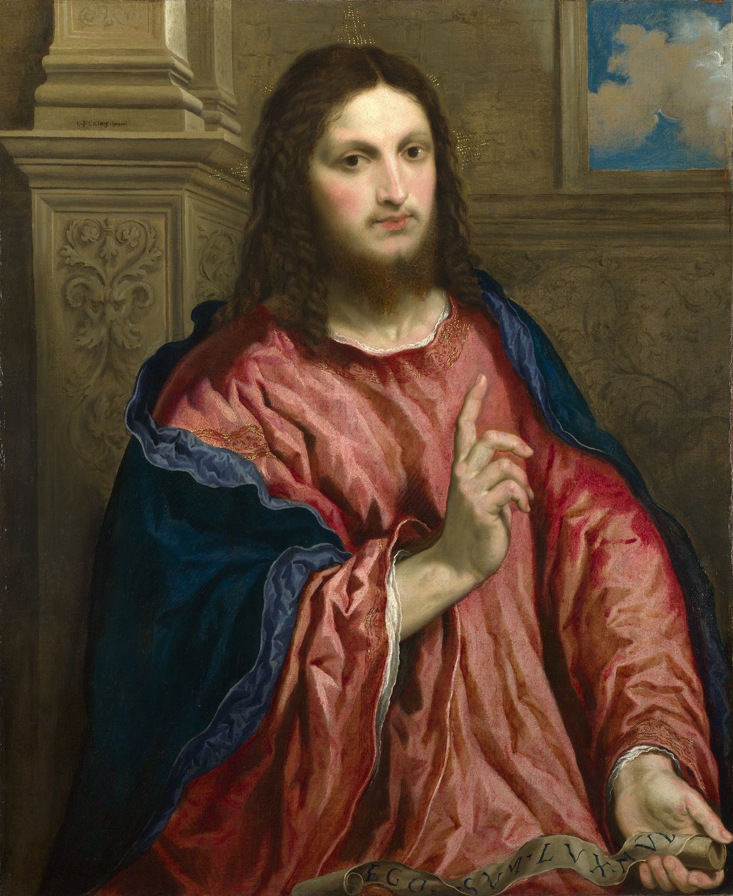 Cristo como &39;a luz do mundo&39; de Paris Bordone
