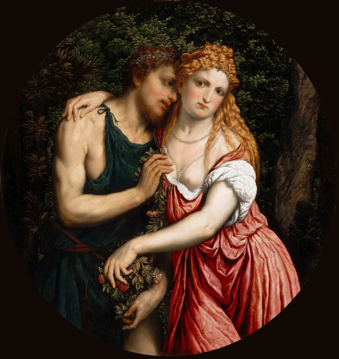 Casal mitológico, c.1540. de Paris Bordone