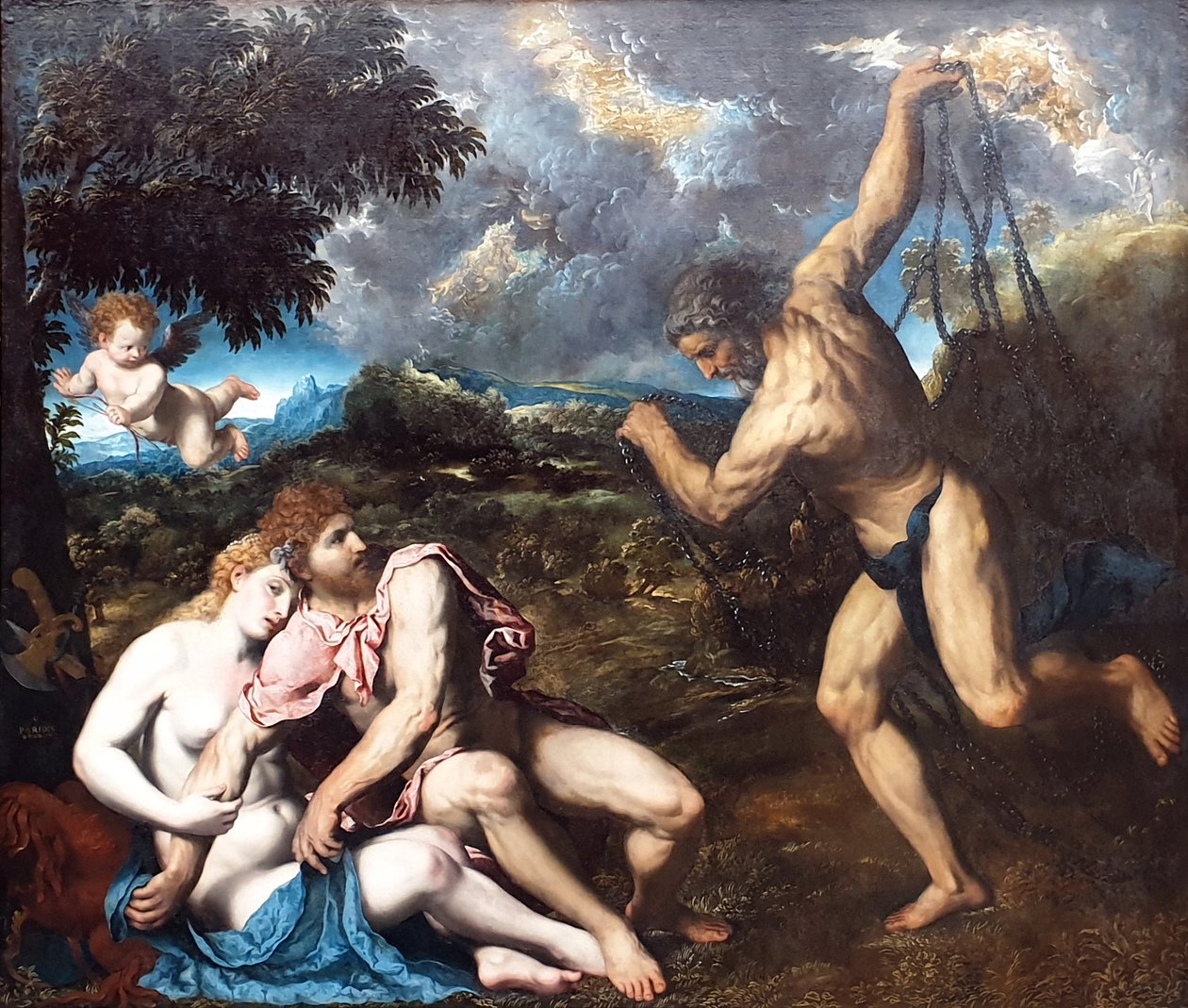 Marte e Vénus, surpreendidos por Vulcano Marte e Vénus, surpreendidos por Vulcano de Paris Bordone