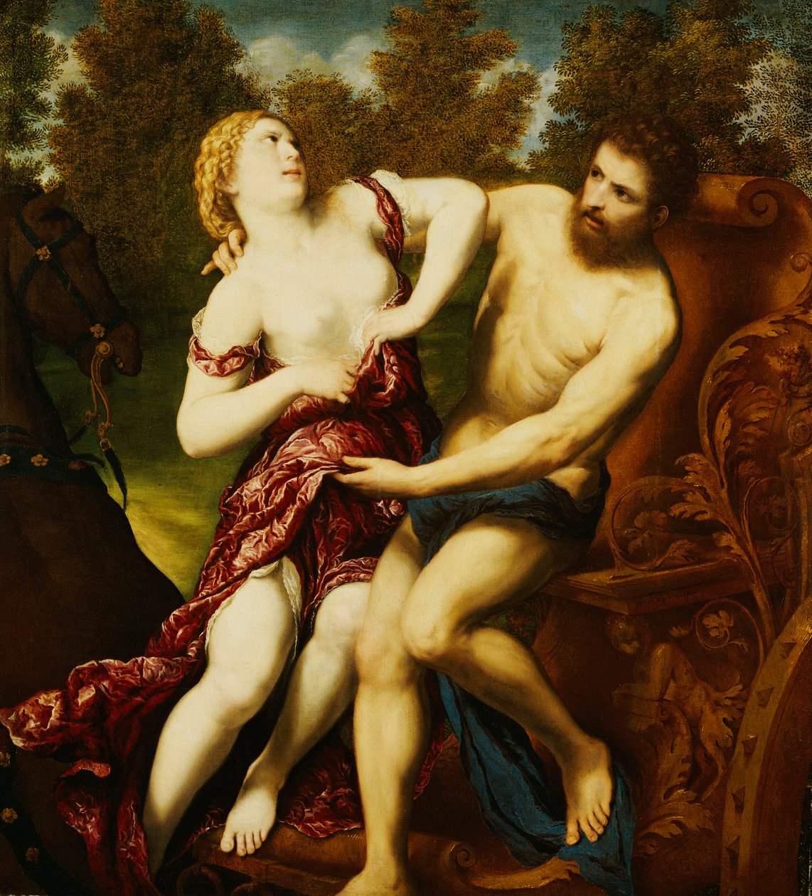 O Estupro de Proserpina de Paris Bordone