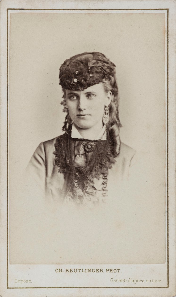 Retrato de Christine Nilsson 1843-1921. de Paris . Photo studio Reutlinger