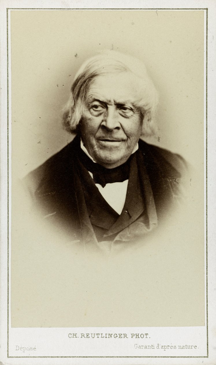 Retrato de Jules Michelet 1798-1874, c. 1870. de Paris . Photo studio Reutlinger