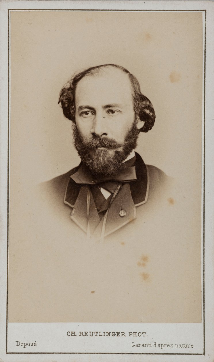 Retrato de Octave Feuillet 1821-1890. de Paris . Photo studio Reutlinger