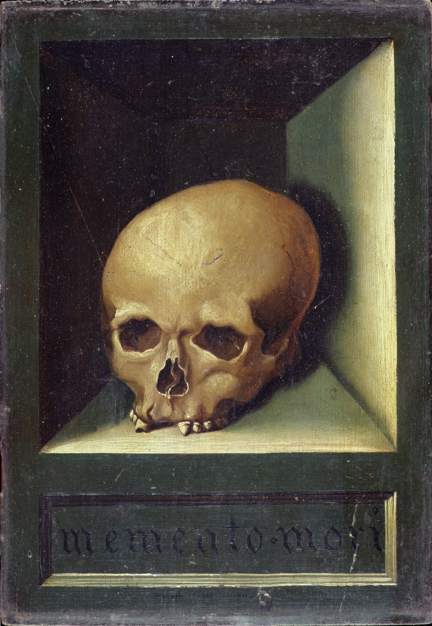 Memento Mori, c.1794 (óleo sobre painel de carvalho) de Parkin Parkin