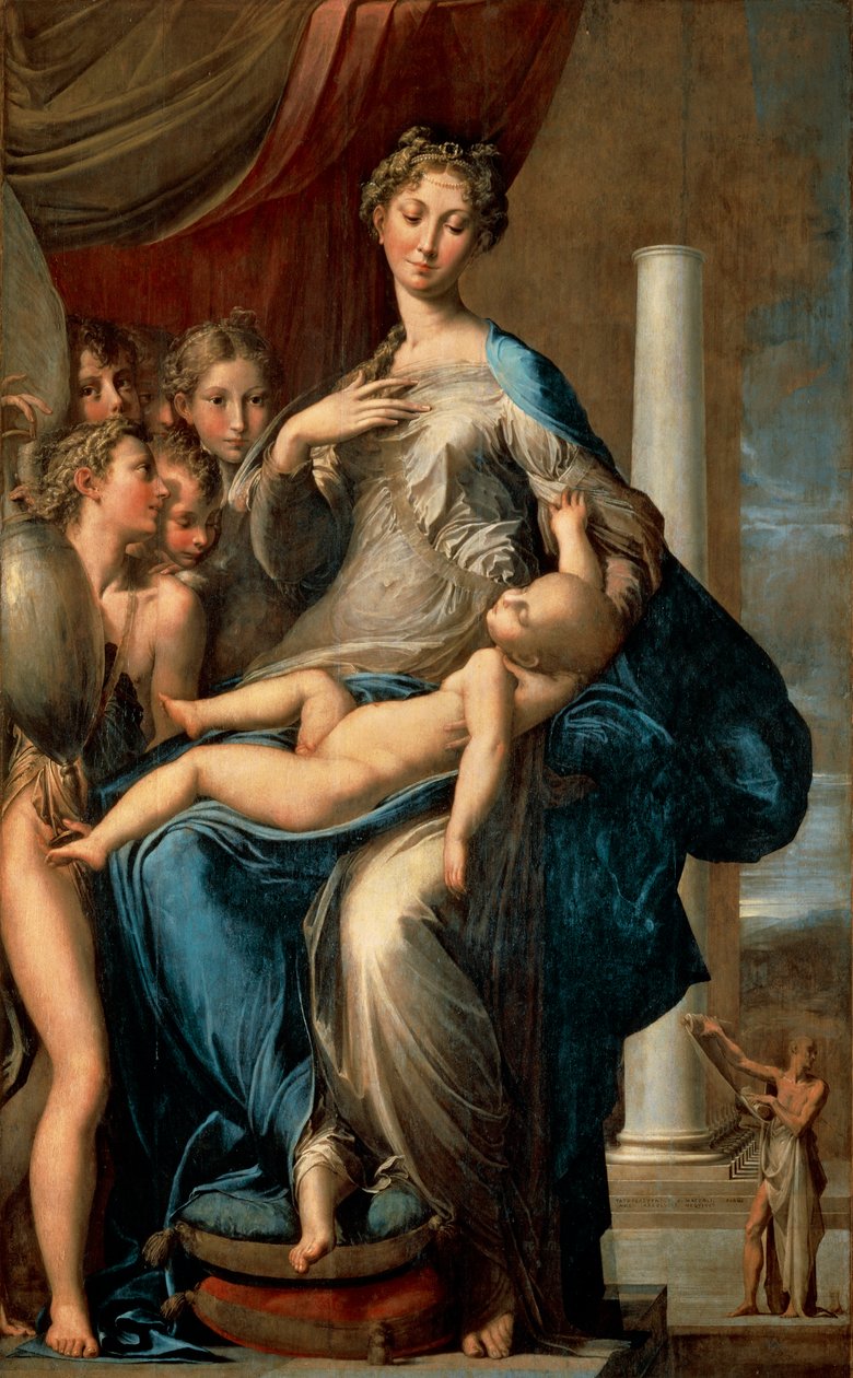 Madonna com o pescoço longo, 1534-40 de Parmigianino