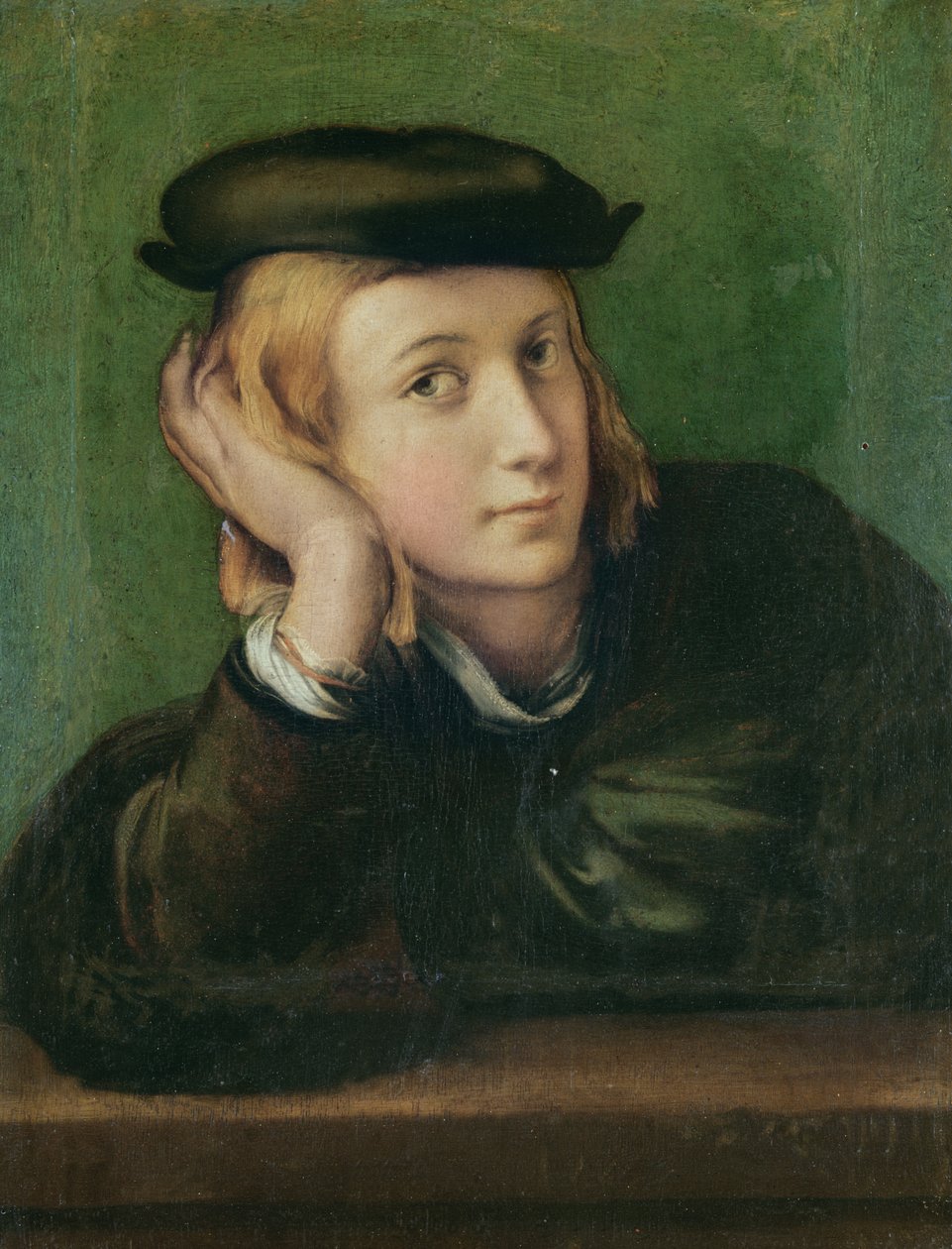 Retrato de um jovem (anteriormente pensado para ser um auto-retrato de Rafael), c.1528-30 de Parmigianino