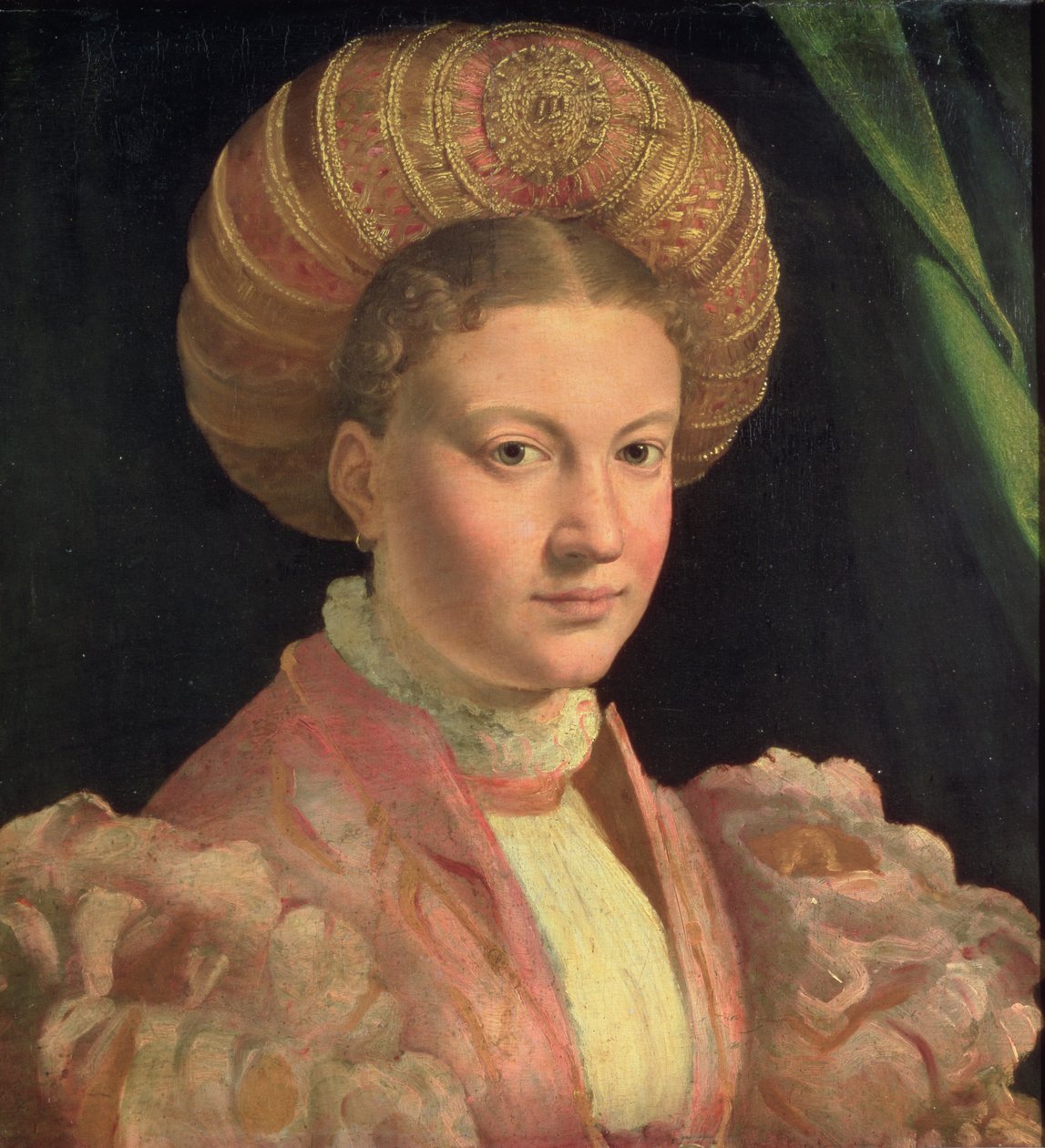 Retrato de uma jovem mulher, possivelmente condessa Gozzadini, c.1530 (painel) de Parmigianino