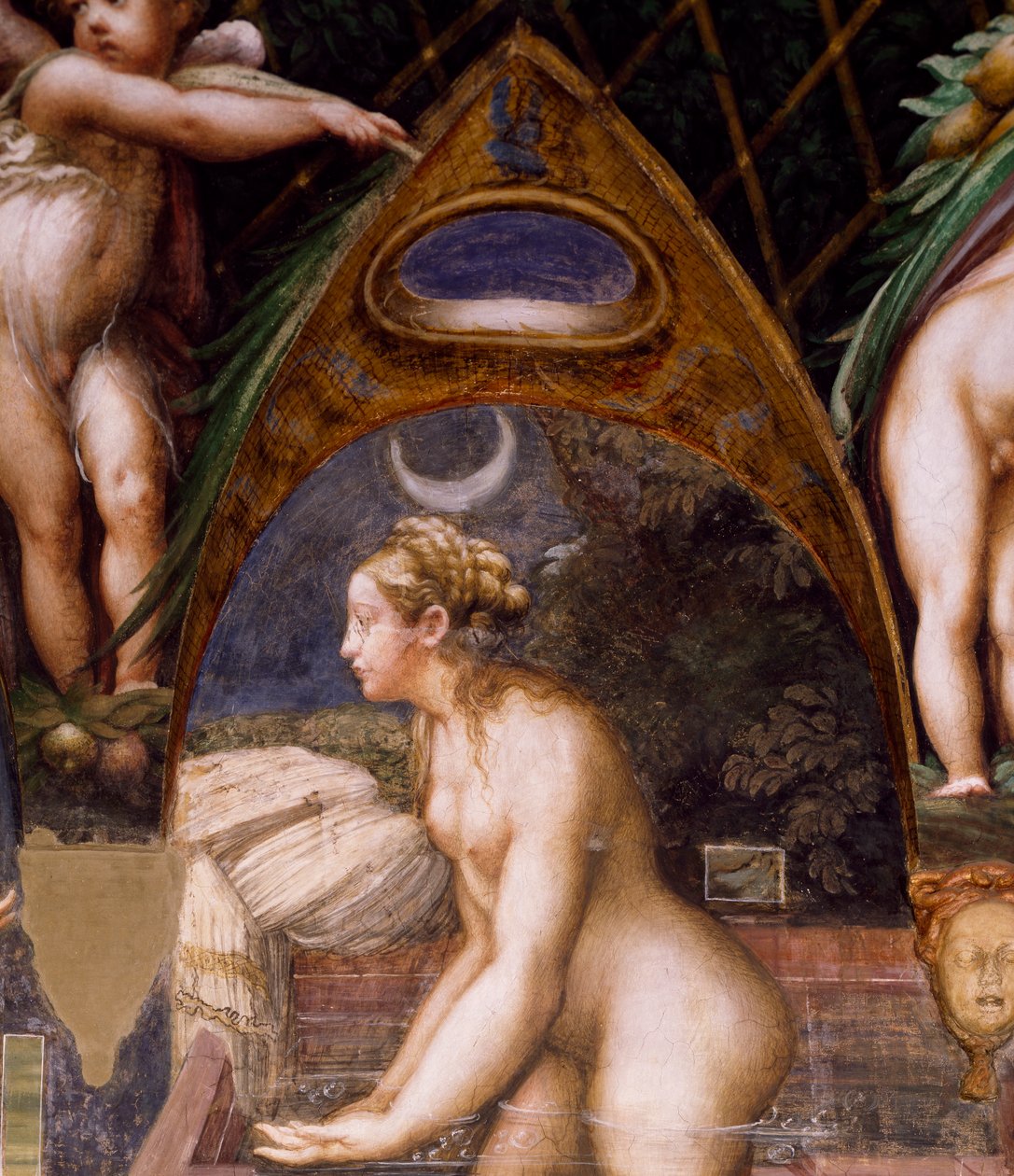 Diana mergulhando na Primavera, de Mito de Diana e Actaeon de Parmigianino