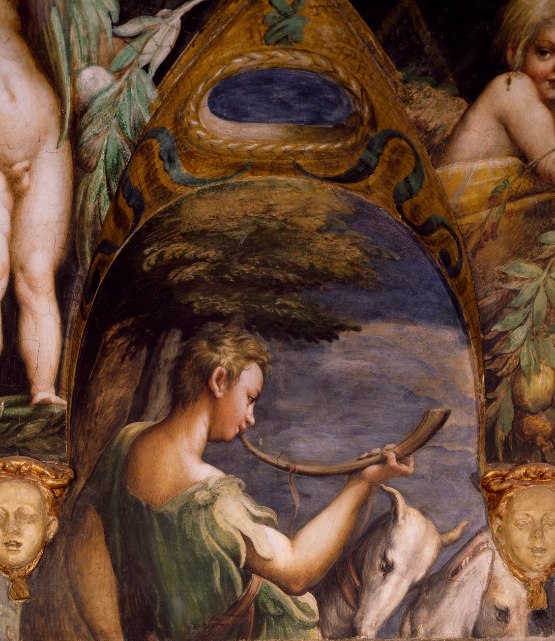 Figura de caçador, de Mito de Diana e Actaeon de Parmigianino