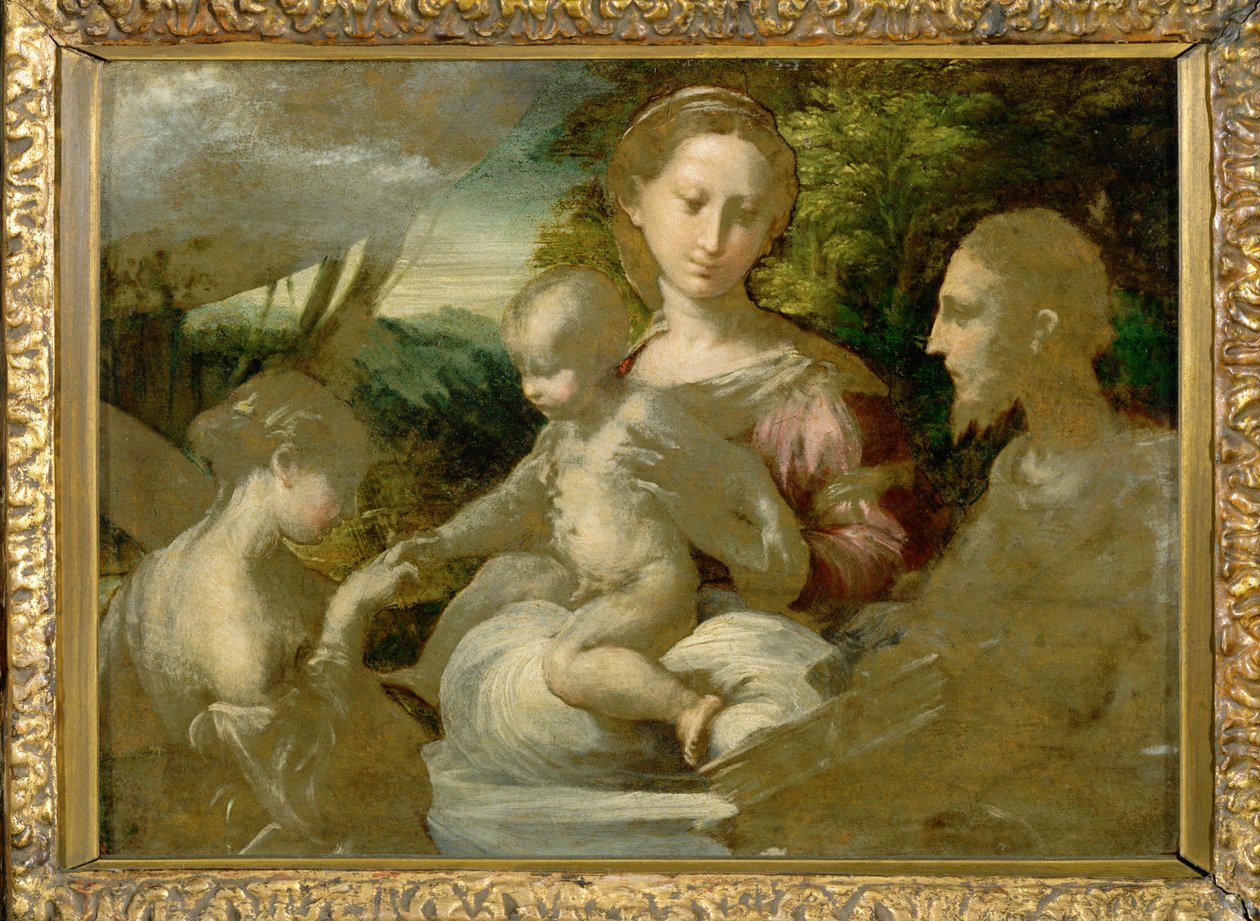 Nossa Senhora e os santos ... de Parmigianino (1503 40)