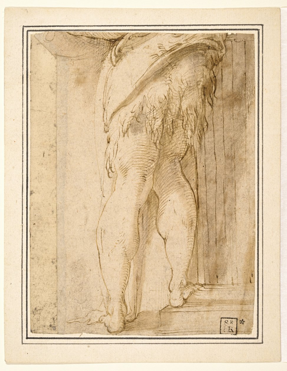 Estudo para as pernas de São João Baptista de Parmigianino