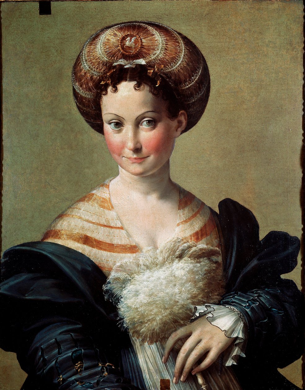 A pintura favorita ou escrava turca de Francesco Mazzola Il Parmigianino chamada The Parmesan (1503-1540) 1530 aproximadamente. Sol. 67x53 cm Parma, Galeria Nacional de Parmigianino
