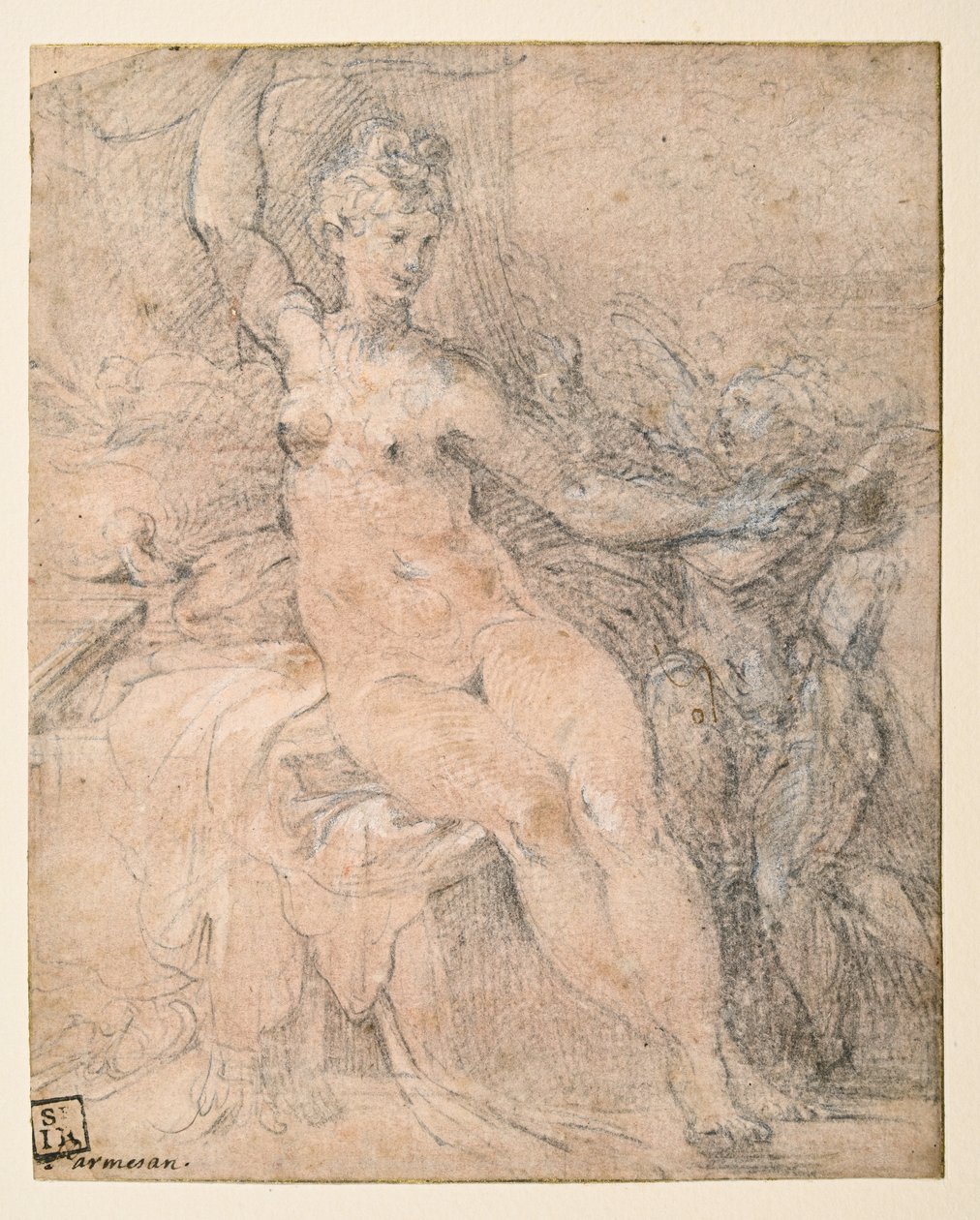 Vênus desarmando Cupido de Parmigianino