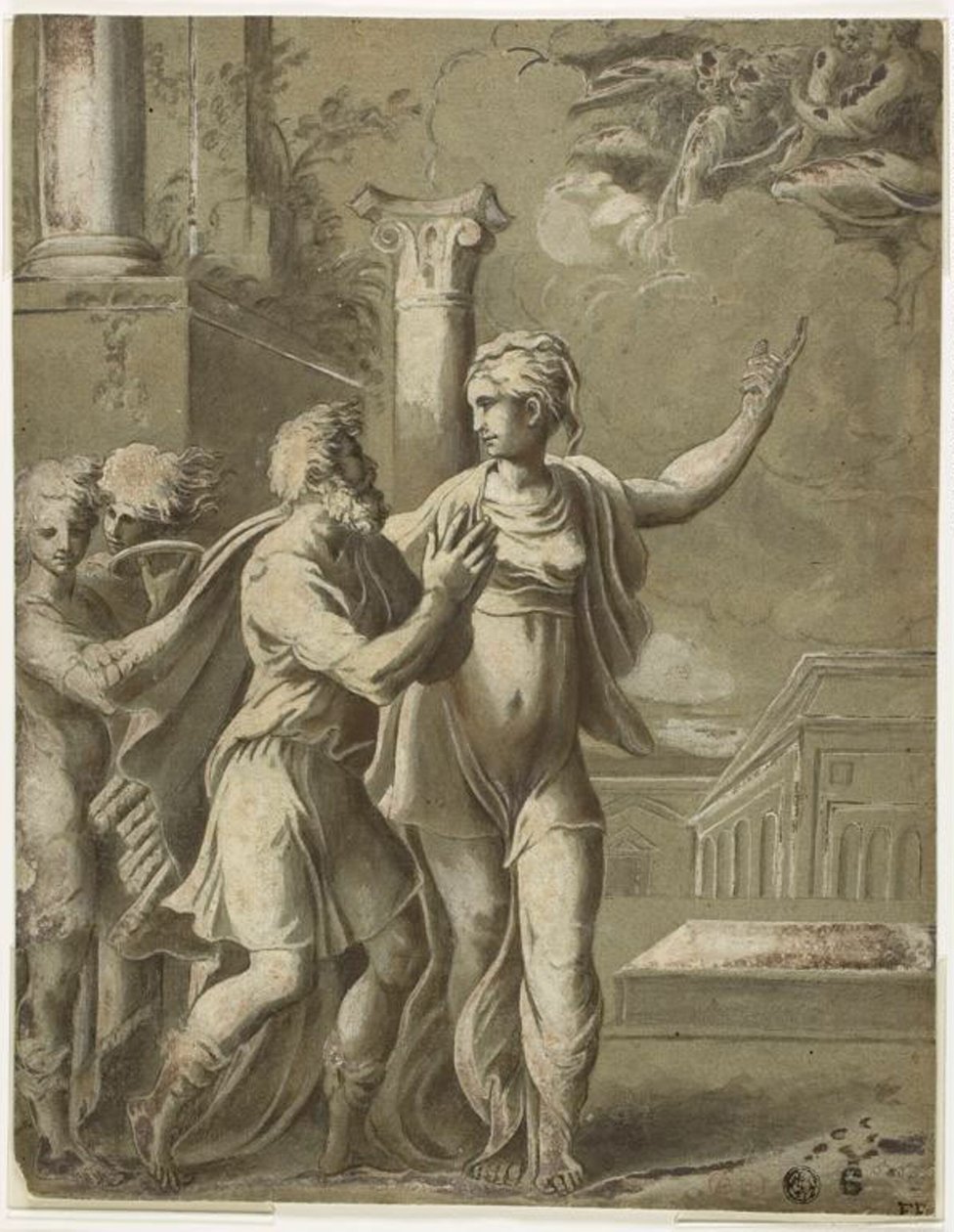 Augusto e a Sibila Tiburtina de Parmigianino