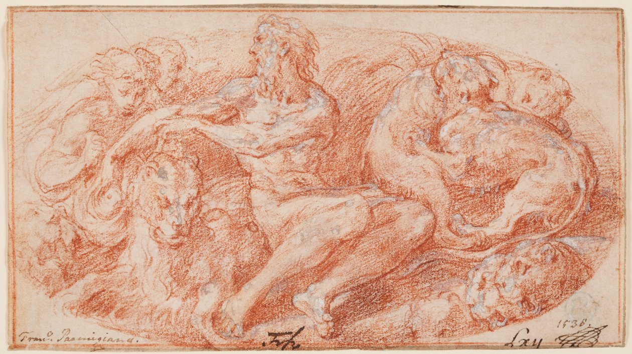 Daniel in der Löwengrube de Parmigianino