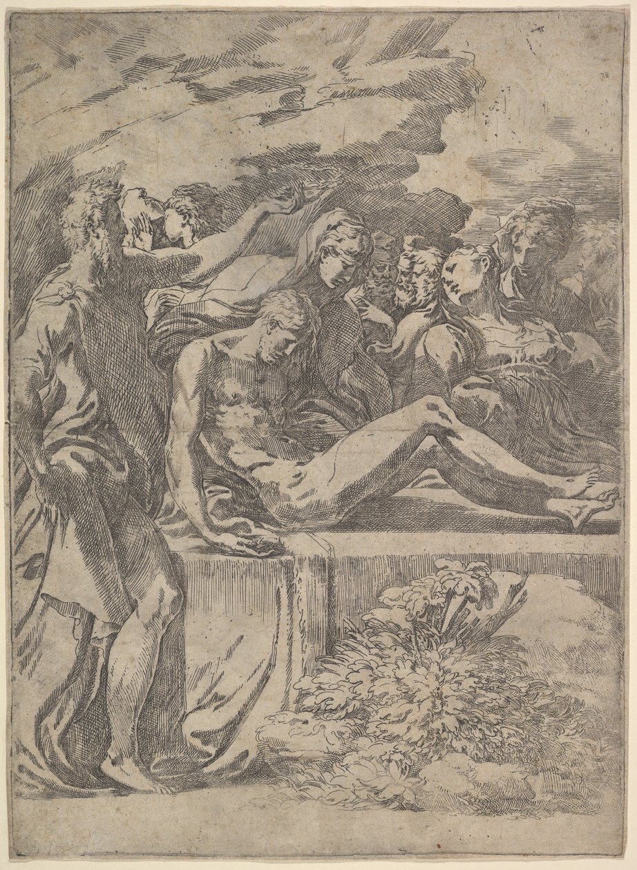 Enterro, ca. 1527-30. de Parmigianino