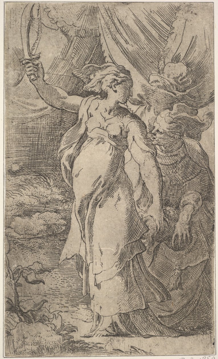 Judith, início do século XVI. de Parmigianino