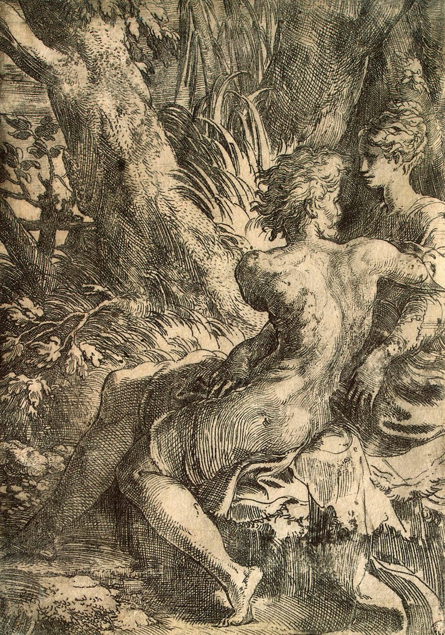 Amantes, c1527. de Parmigianino
