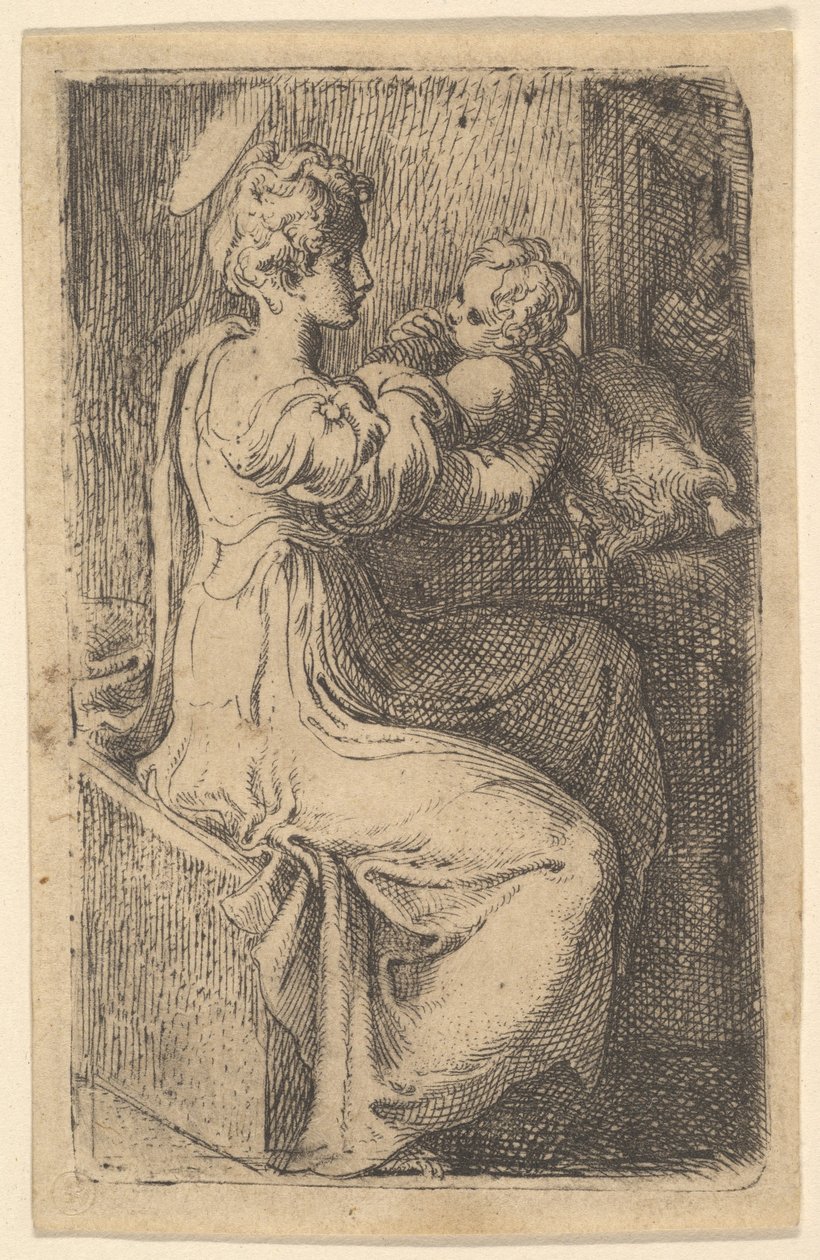 Madonna e criança, século XVI. de Parmigianino