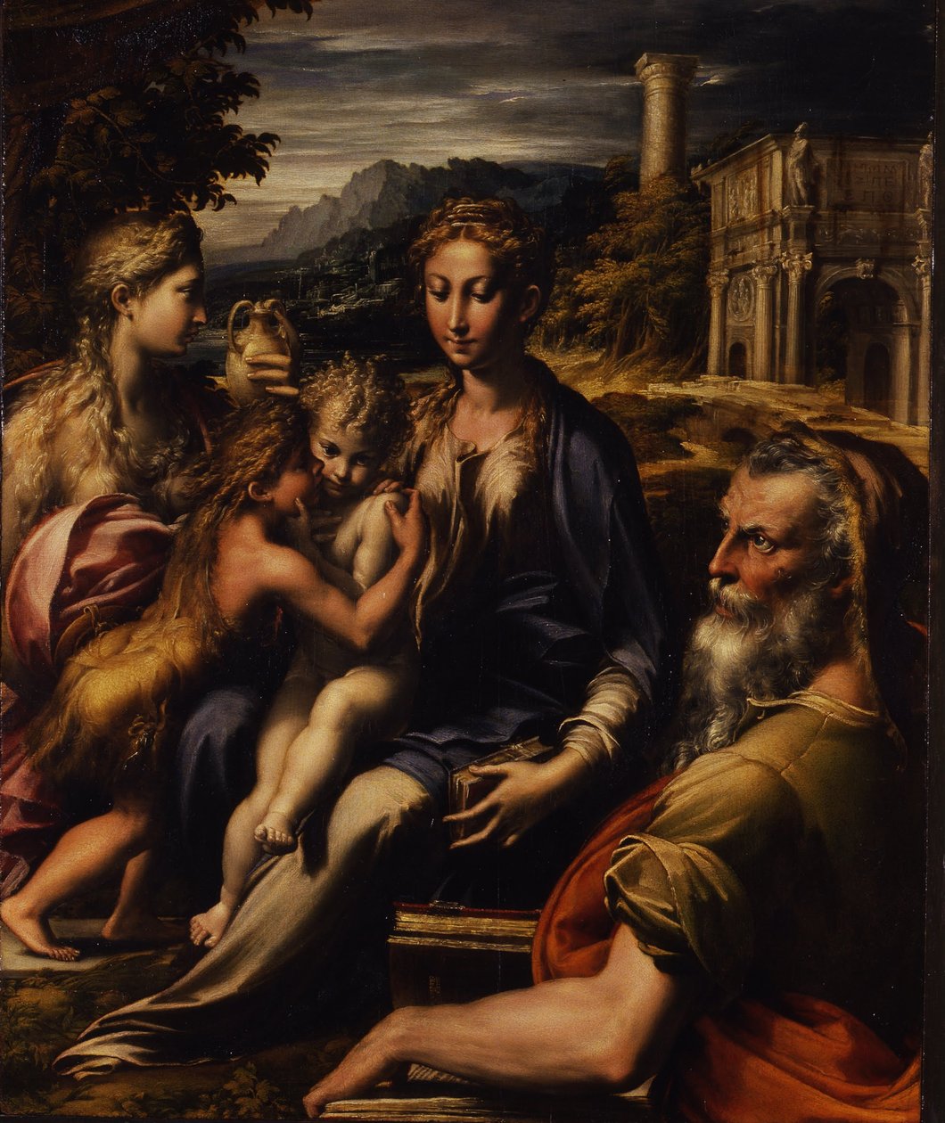Madonna e criança com Santa Madonna di San Zaccaria, c.1535 de Parmigianino