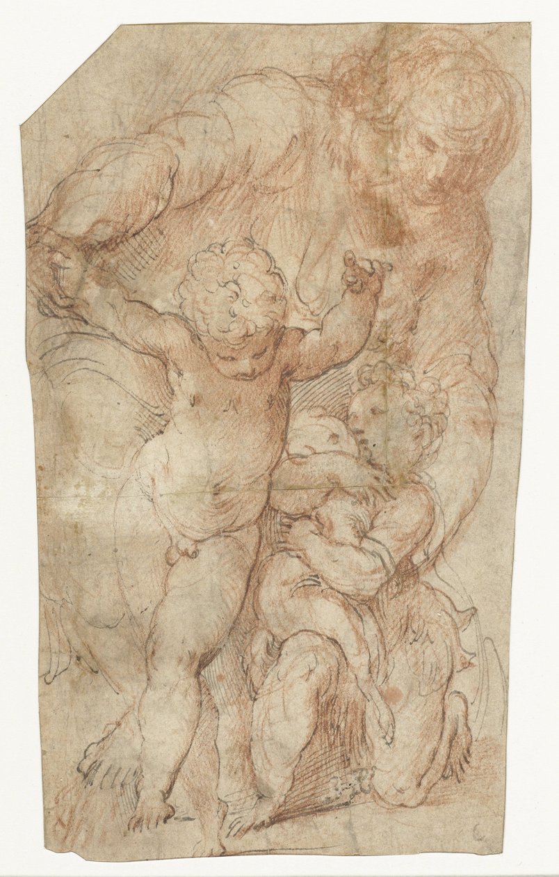 Madonna com o Menino Jesus e o pequeno João Batista de Parmigianino