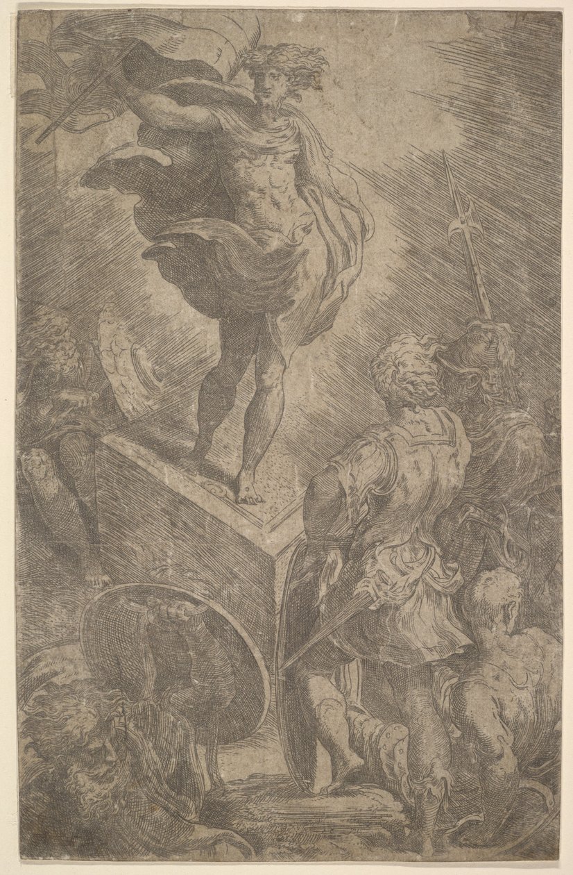 Ressurreição, início do século XVI. de Parmigianino